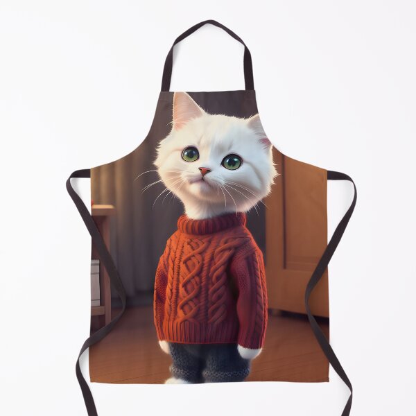 Artikelvorschau, Katze im Strickpullover - moderne digitale Kunst entworfen und verkauft von Ai-michiart.