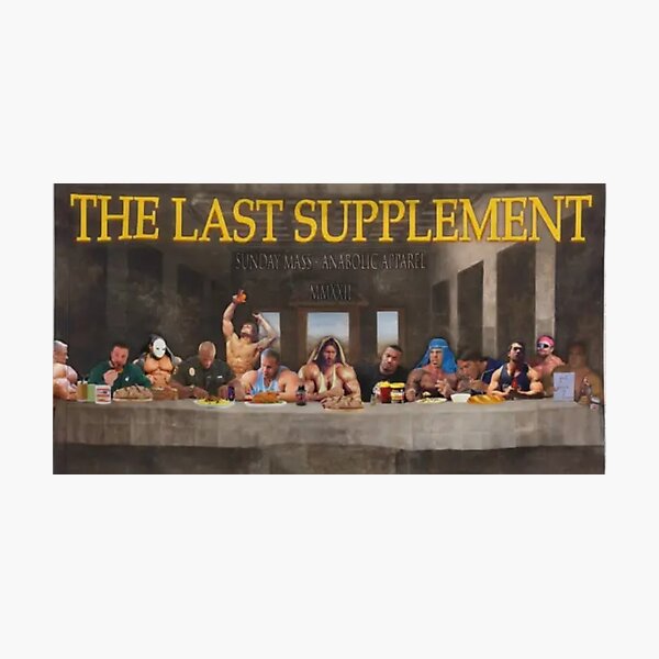 The Last Supplement Flag Fitness Motivation Photographic Print