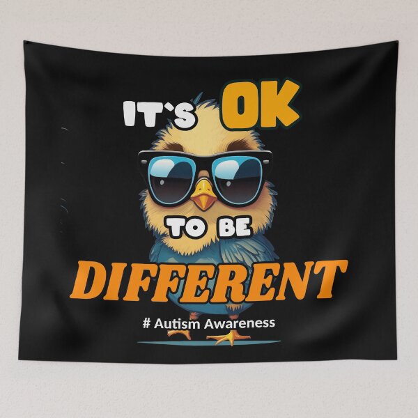 Item preview, Autism Awareness Acceptance chicken Its Ok To Be Different designed and sold by Animal-ink.