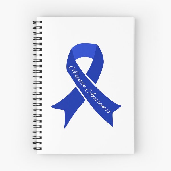 Item preview, Alopecia Blue Ribbon for Alopecia Awareness Month designed and sold by Winning Alopecia.