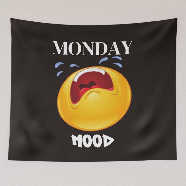 Item preview, Monday Mood_Funny emoji designed and sold by KereetsaOne.