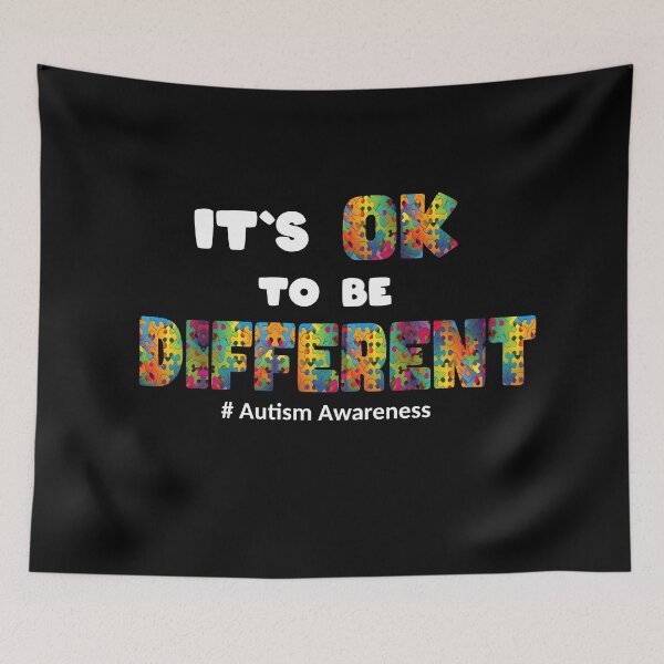 Item preview, Autism Awareness Acceptance woman man Its Ok To Be Different designed and sold by Animal-ink.