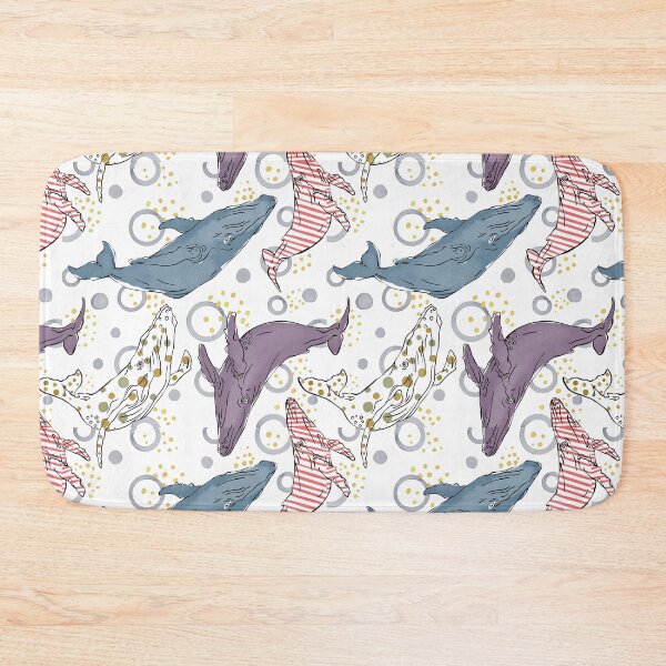 Item preview, Whales And Circles Pattern designed and sold by CaglaCokgezen.