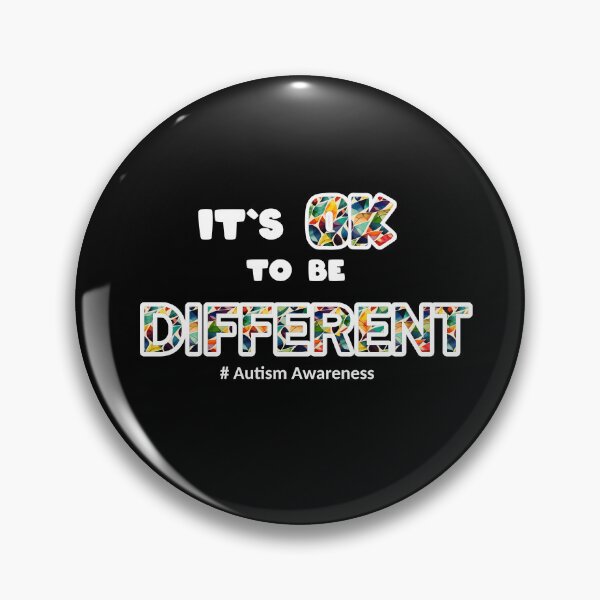 Item preview, Autism Awareness Acceptance woman man kid Its Ok To Be Different designed and sold by Animal-ink.
