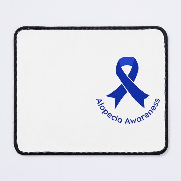 Item preview, Alopecia Blue Ribbon for Alopecia Awareness Month designed and sold by Winning Alopecia.