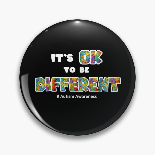 Item preview, Copy of Autism Awareness Acceptance woman man kid Its Ok To Be Different designed and sold by Animal-ink.