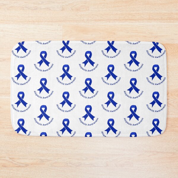 Item preview, Alopecia Blue Ribbon for Alopecia Awareness Month designed and sold by Winning Alopecia.
