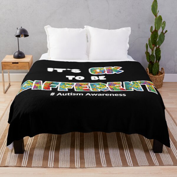 Item preview, Copy of Autism Awareness Acceptance woman man kid Its Ok To Be Different designed and sold by Animal-ink.