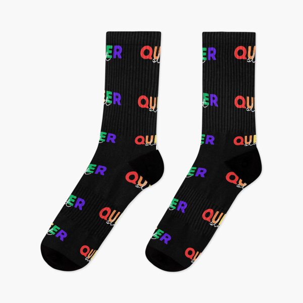 Item preview, Queer Slut | Gay Pride Rainbow With Script Font designed and sold by KinkShoppe.