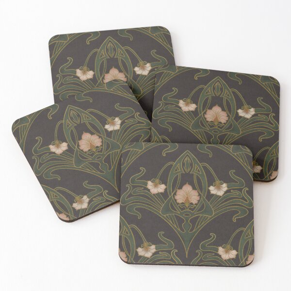 Item preview, Art Nouveau Wallpaper designed and sold by GildedMagnolia.