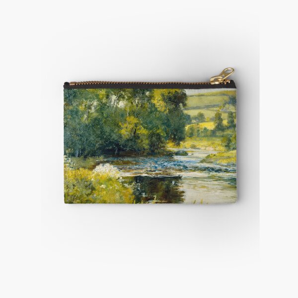 Item preview, Streamside River Landscape Painting | Farmhouse Decor | Moody Landscape Painting | Landscape Print | Vintage Wall Art | Vintage Landscape designed and sold by scrolla.