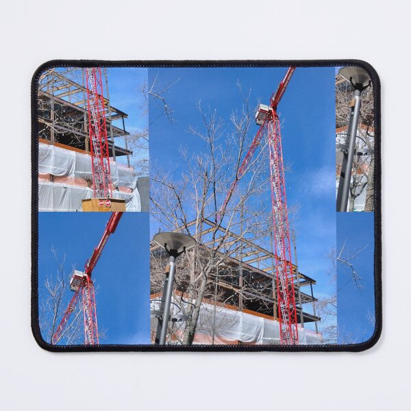 Item preview, Downtown Building Red Crane designed and sold by 743Designs.