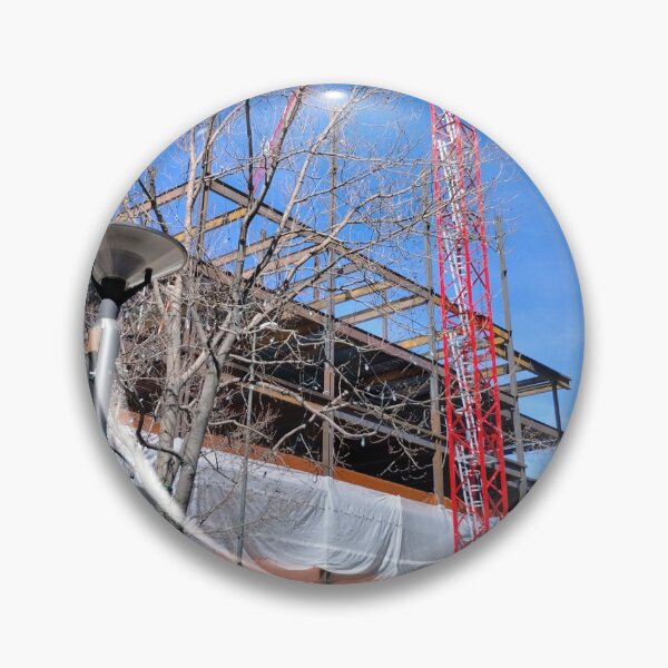 Item preview, Downtown Building Red Crane designed and sold by 743Designs.