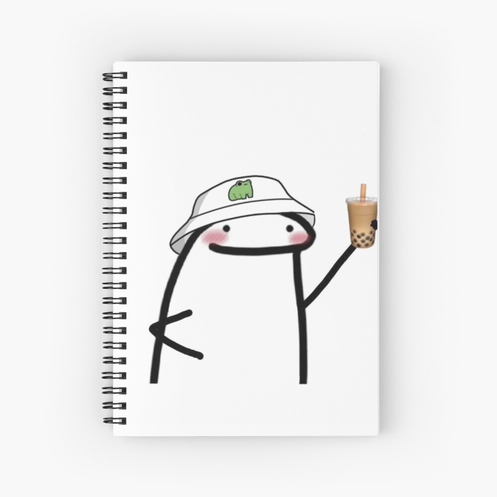 cool flork notebook: Funny Flork Meme Socks Notebook, checkered