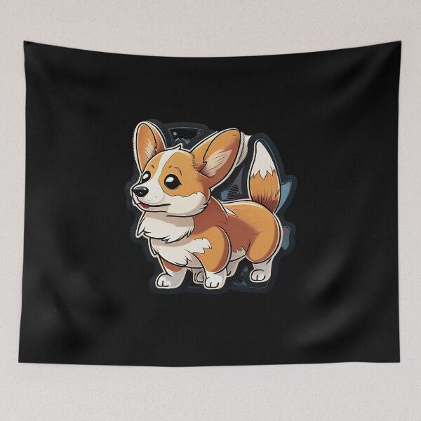 Item preview, Cute corgi in cartoon style designed and sold by Adorable  Artifacts.