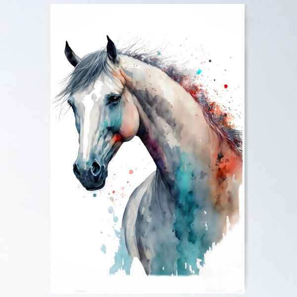 Horse Playing Art Painting Custom Phone Case Cover For iPhone