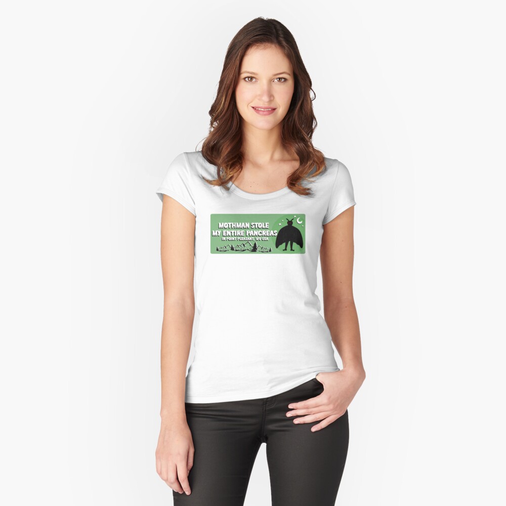 Item preview, Fitted Scoop T-Shirt designed and sold by CatGirl101.