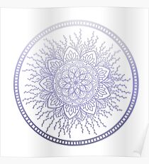 Lavender Nature Mandala Poster
