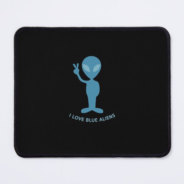 Item preview, I Love Blue Aliens designed and sold by Impressify.