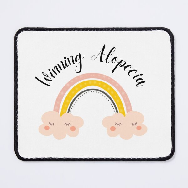 Item preview, Alopecia and Hair Loss Motivation Cute Kawaii Rainbow designed and sold by Winning Alopecia.