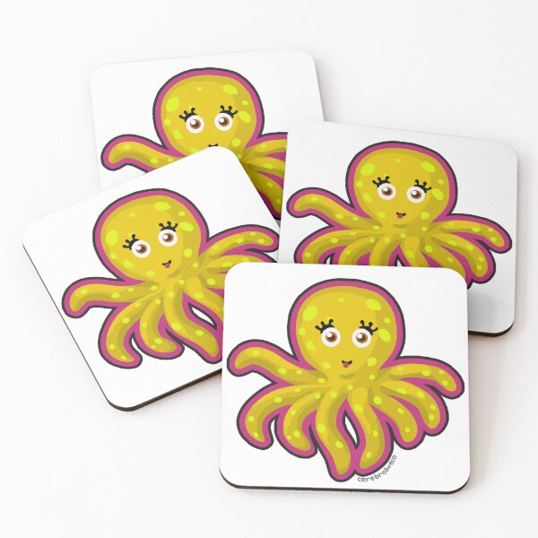 Artikelvorschau, gelber Oktopus entworfen und verkauft von sergiomonterru.