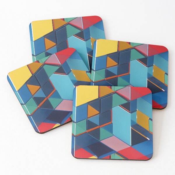 Item preview, Retro Blocks designed and sold by Psy-Dye-AI.