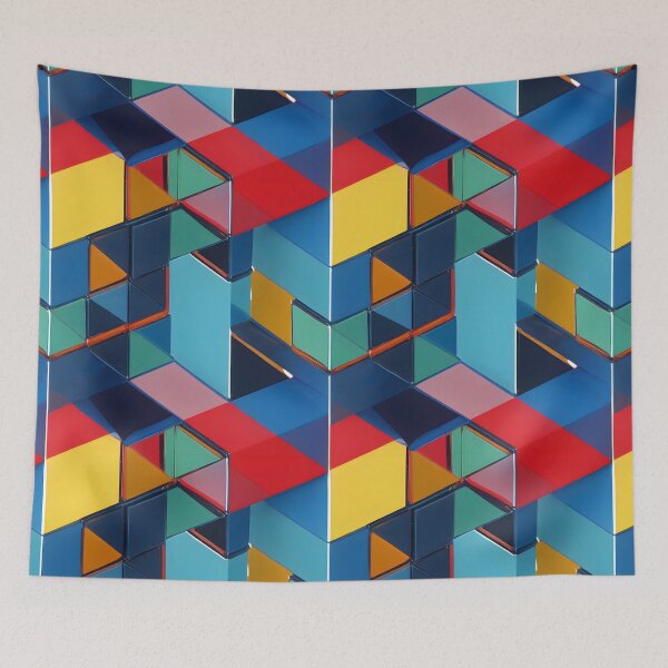 Item preview, Retro Blocks designed and sold by Psy-Dye-AI.