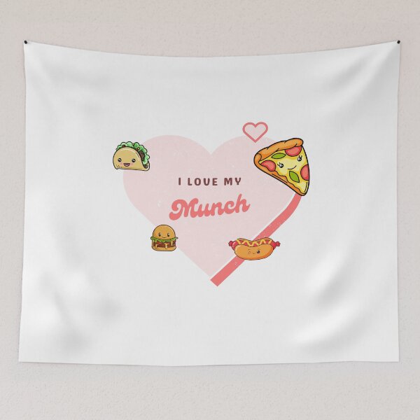Item preview, I Love My Munch Cartoon Food Smile Fun designed and sold by GSquaredDesigns.