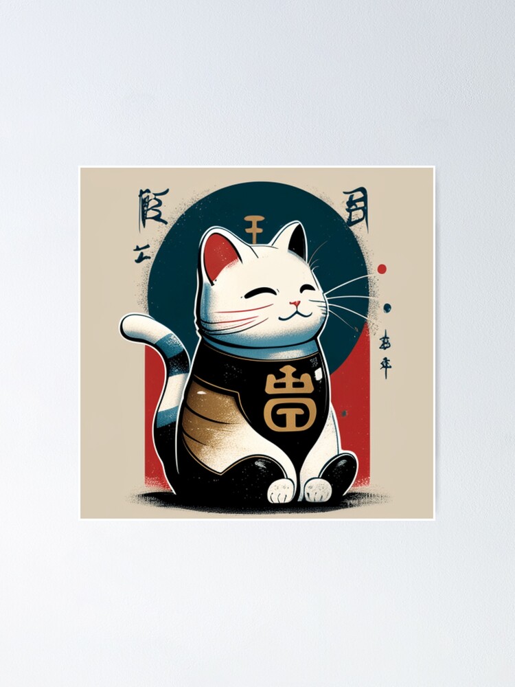 Art Poster Lucky Cat