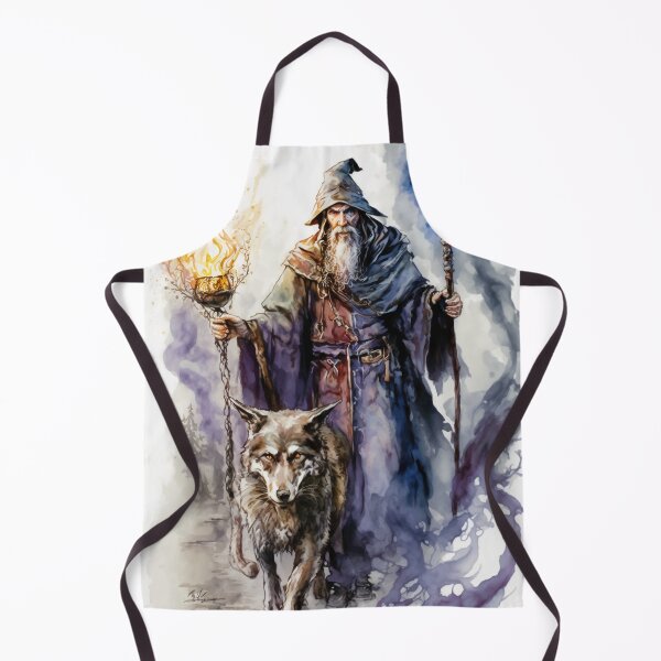 Item preview, The Mage and the Wolf designed and sold by TheDigitalAnvil.