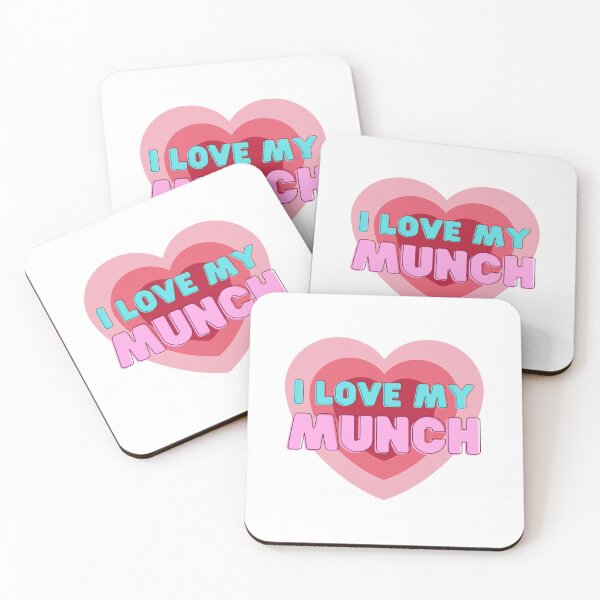 Item preview, I Love My Munch Block Letter Heart Pink designed and sold by GSquaredDesigns.
