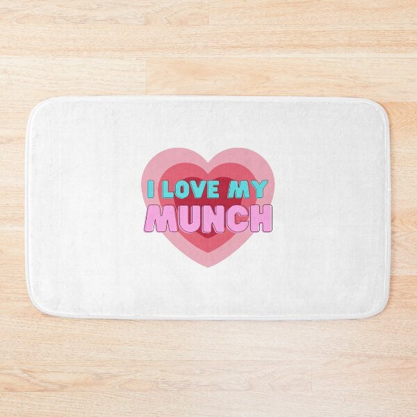 Item preview, I Love My Munch Letra de imprenta Corazón Rosa designed and sold by GSquaredDesigns.