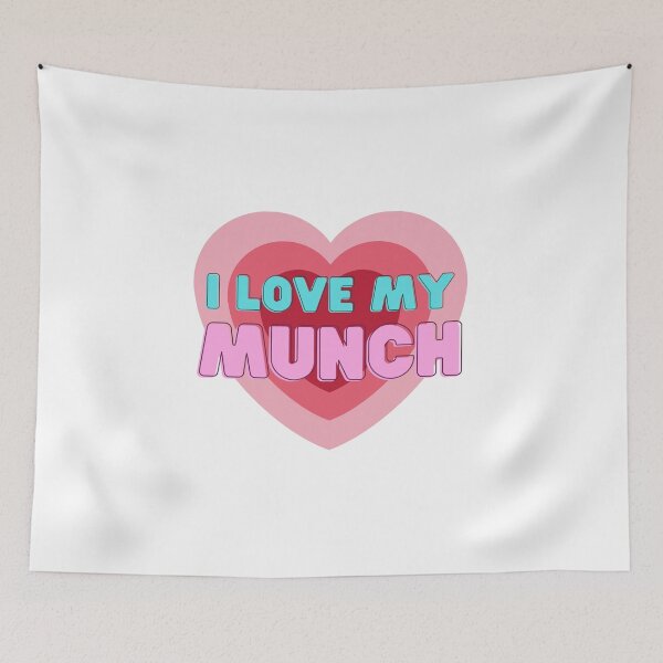 Item preview, I Love My Munch Block Letter Heart Pink designed and sold by GSquaredDesigns.
