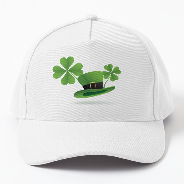 Bucket Hat Three Leaf Clover Lucky Embroidered Sun Cap Fishing Hat Happy  St. Patrick's Day Irish Flag Holy Trinity Shamrock 