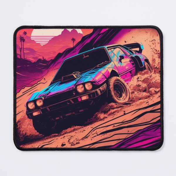 Item preview, Retro Synthwave Rally Desert Sport Car 80s designed and sold by RESToRAPTOR.