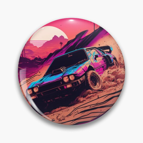 Item preview, Retro Synthwave Rally Desert Sport Car 80s designed and sold by RESToRAPTOR.