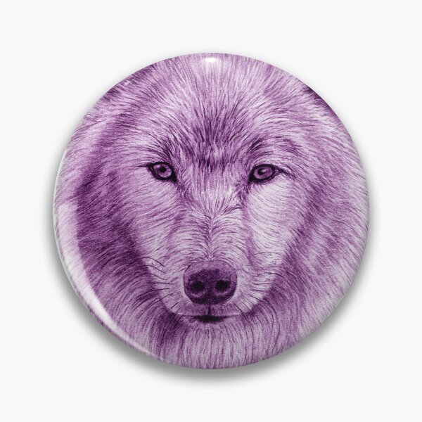 Item preview, Wolf portrait - purple colorized version designed and sold by SylvieG18.