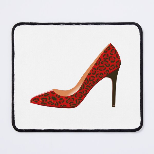 Item preview, Red Leopard Print High Heel Shoe designed and sold by DavidASmith.