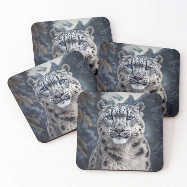 Item preview, Snow leopard in the winter forest V2 designed and sold by Danukie.