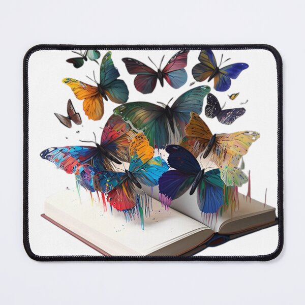 Item preview, Colorful Butterflies Fluttering Out of Book designed and sold by DreamPrint Collective.