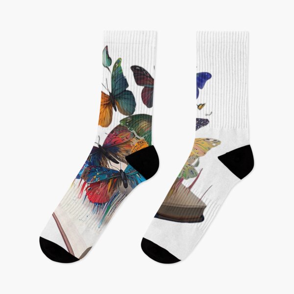 Item preview, Colorful Butterflies Fluttering Out of Book designed and sold by DreamPrint Collective.