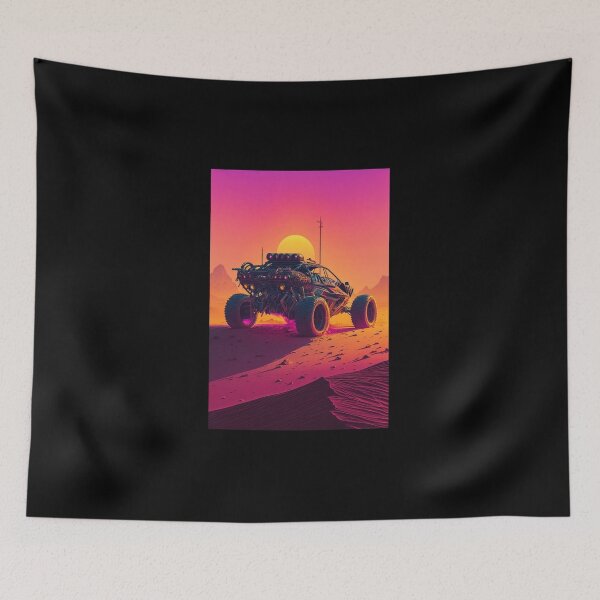 Item preview, Retro Synthwave Buggy Desert Racing 80s designed and sold by RESToRAPTOR.