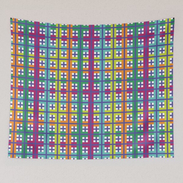 Item preview, Colorful Checkered pattern designed and sold by kallyfactory.