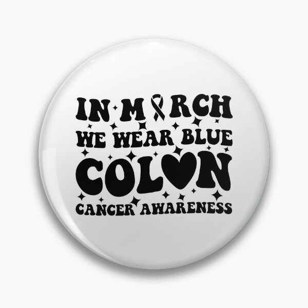 Item preview, In March We Wear Blue For Colon Cancer Awareness Heart designed and sold by BLZART.