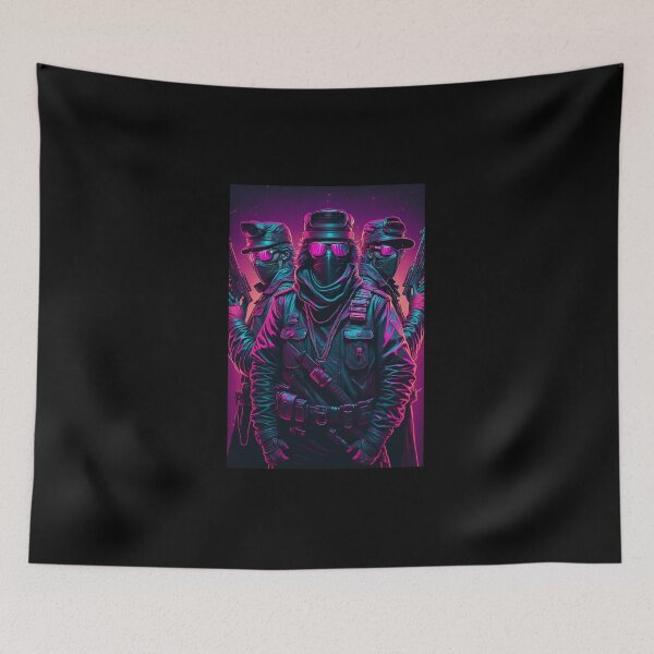 Item preview, Retro Synthwave Cyberpunk Street Gang 80s designed and sold by RESToRAPTOR.