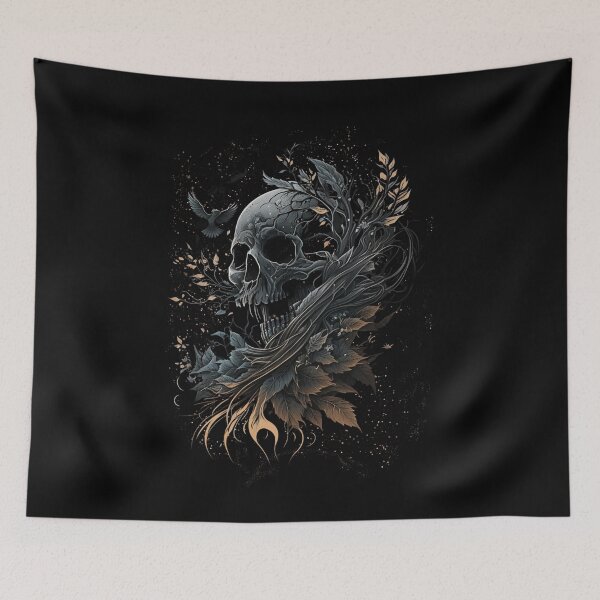 Item preview, Skull and Gold  designed and sold by Samantha Martens.