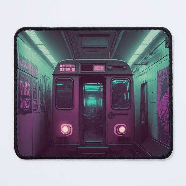 Item preview, Retro Synthwave Dark Underground Subway 80s designed and sold by RESToRAPTOR.