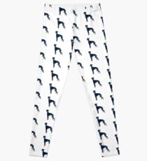 Legging Galgo italiano - Iggy - silueta acuarela negra