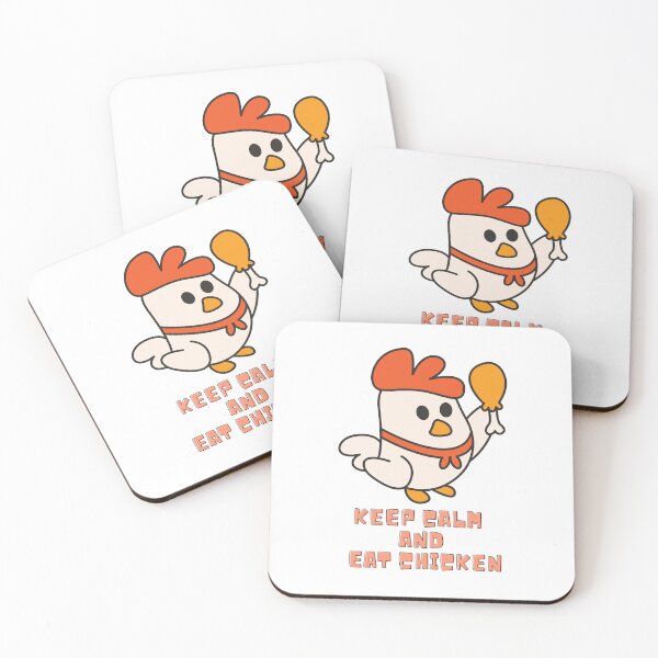 Item preview, Keep Calm and Eat Chicken Cartoon Wing Funny designed and sold by GSquaredDesigns.