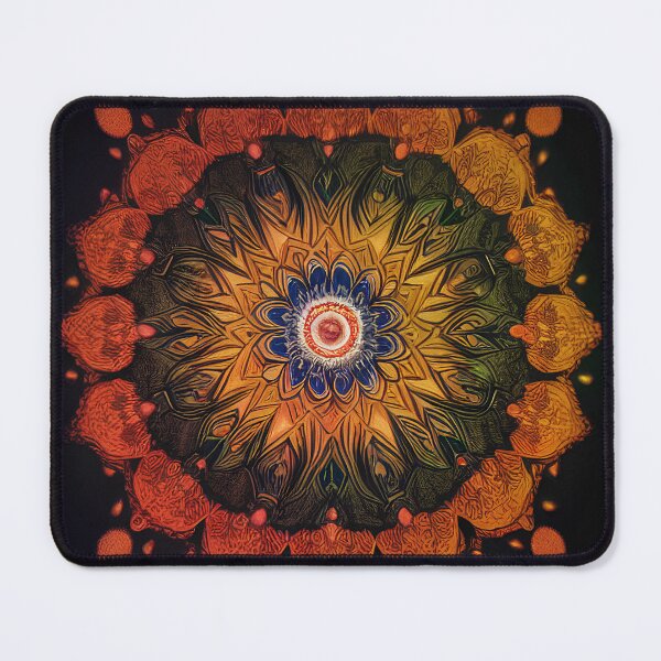 Item preview, Neon "Sacred Vision Mandala #8" A Stunning Piece of Art Combining Sacred Geometry and Visionary Art designed and sold by Nirou-Art.